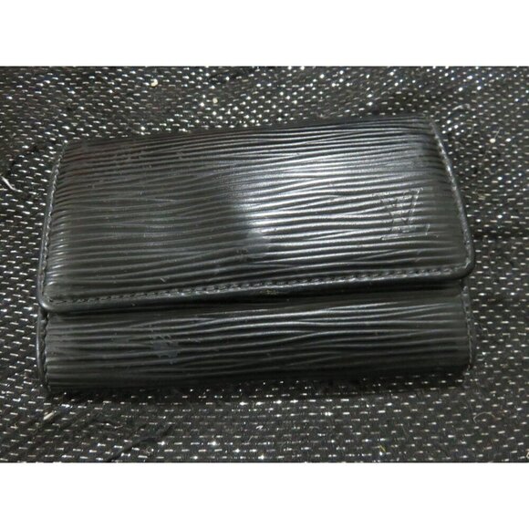 Louis Vuitton Black Nior Epi Italian Leather Multicles 6 Key Holder Case Wallet - Picture 14 of 15